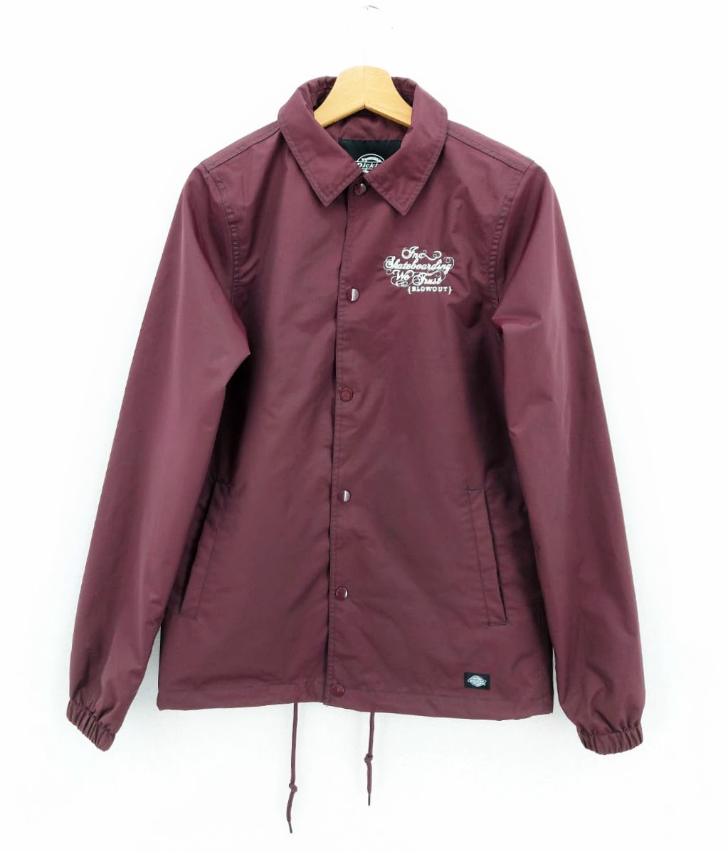 Dickies Pánská lehká snowboard bunda s límečkem, vínová *Velikosti textil: XS