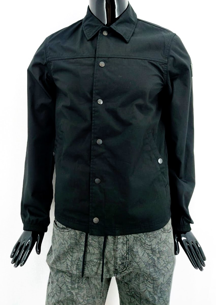 Pánská podzimní/jarní bunda s košilovým límečkem Element, černá *Velikosti textil: M