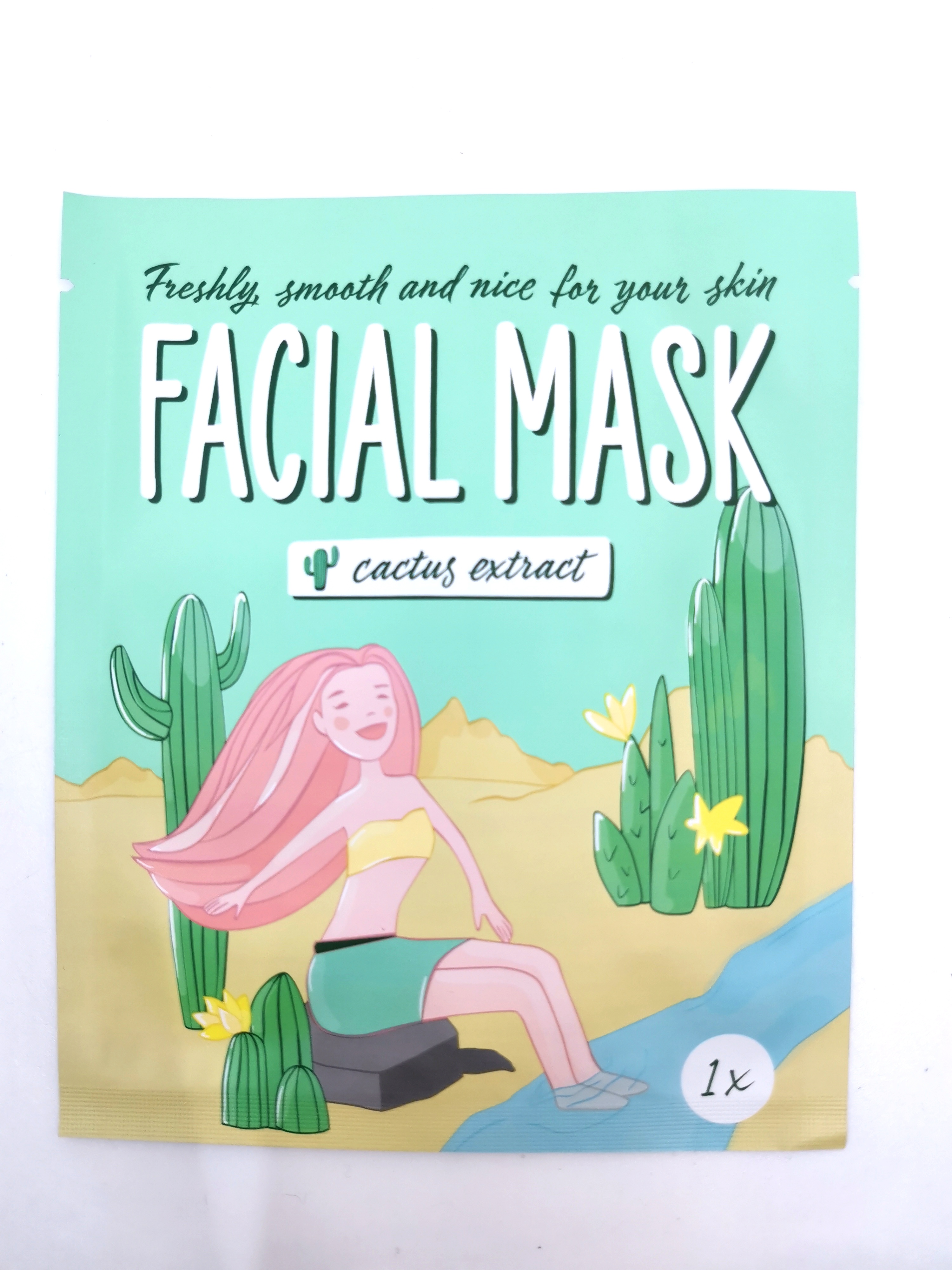 Mascot-Europe Kaktusová maska na obličej Mascot 1ks