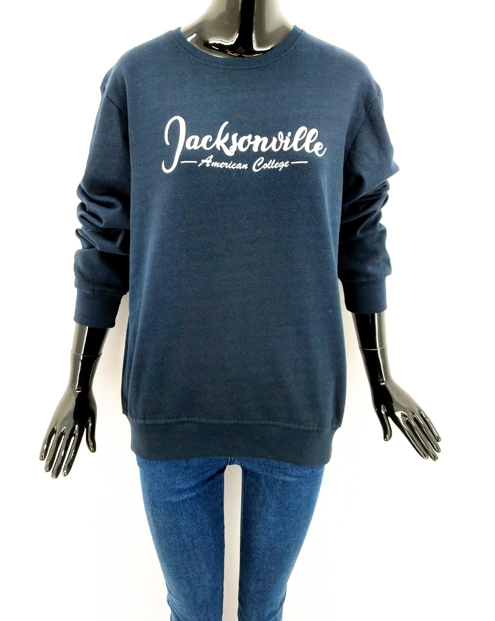 Dámská mikina Jacksonville - American College, tmavě modrá *Velikosti textil: S
