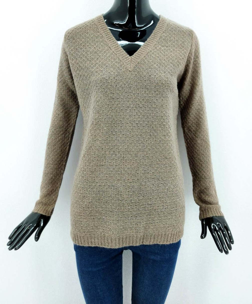 Dámský svetřík s mohérem Season, hnědý *Velikosti textil: S