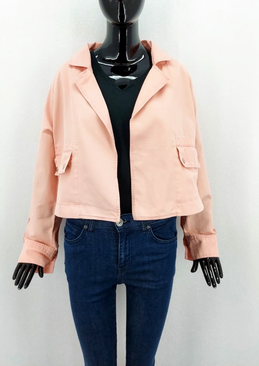 Dámské džínové sako/bunda Ciminy Paris, růžové *Velikosti textil: L