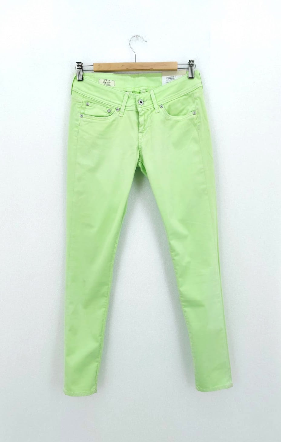 Dámské/dívčí kalhoty New Brooke - Pepe Jeans, hráškově zelené *Velikosti textil: W26-L32