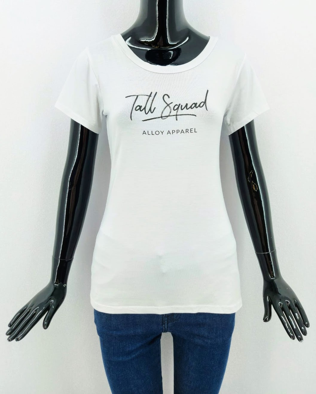 Dámské módní tričko Alloy Apparel, bílé *Velikosti textil: S