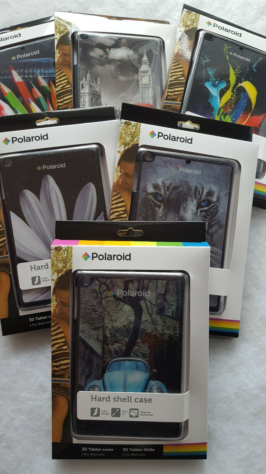Kryt na tablet Polaroid 3D Hard Shell pro iPad mini