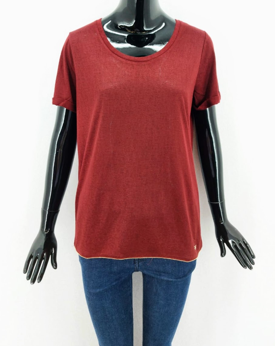 Dámské fashion tričko  Lpb Woman, vínové *Velikosti textil: S/M