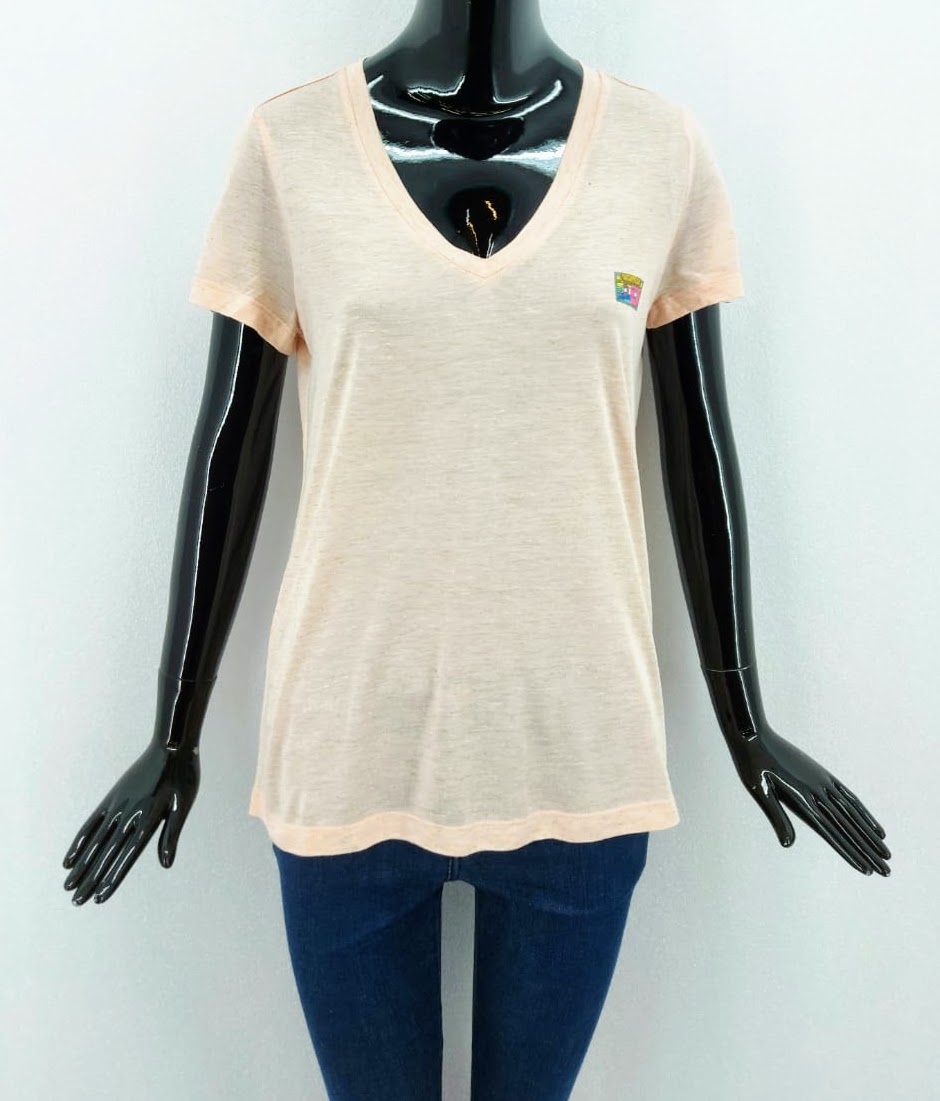 Dámské tričko s V výstřihem Vero moda, Chintz Rose *Velikosti textil: S