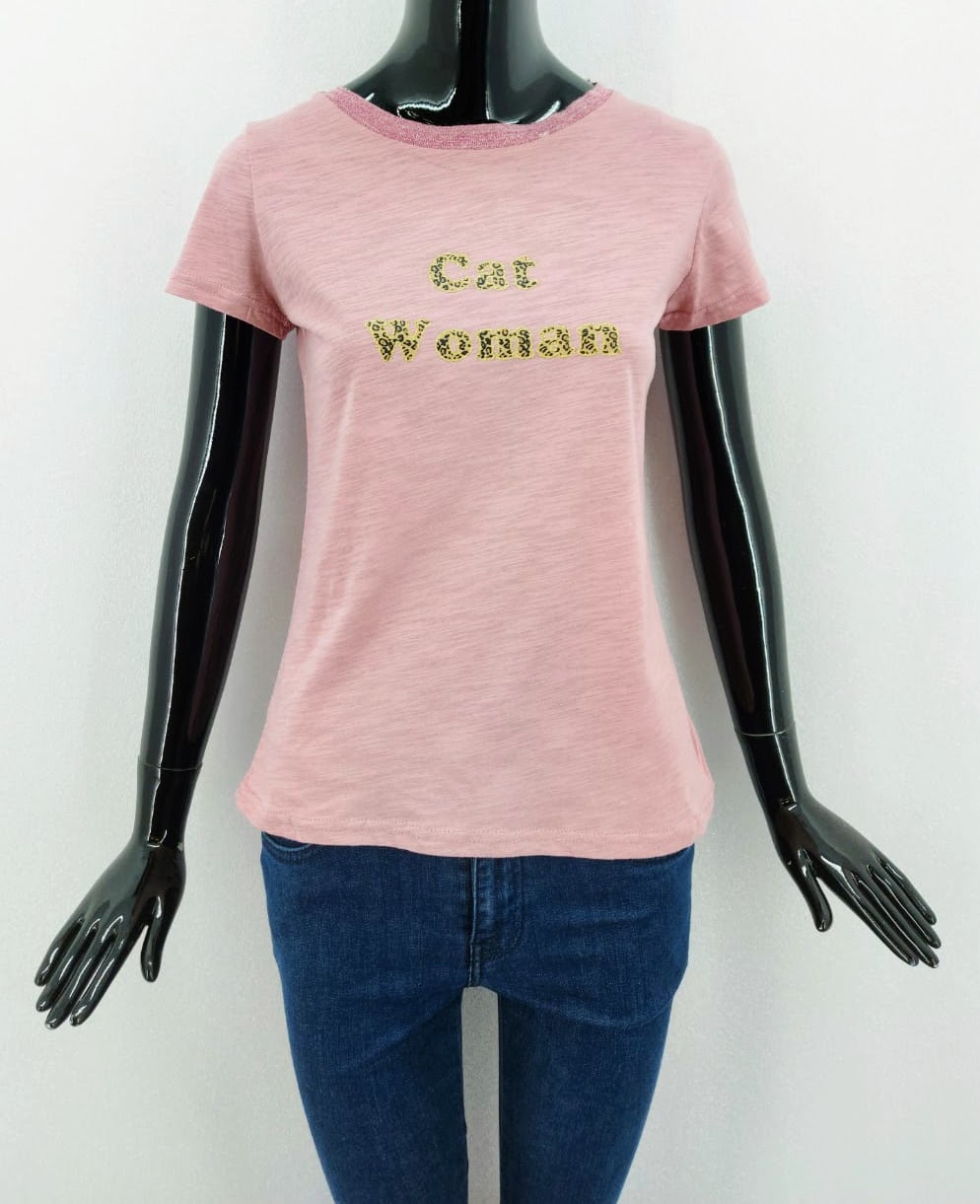 Dámské tričko Cat Woman - Season, růžové *Velikosti textil: S