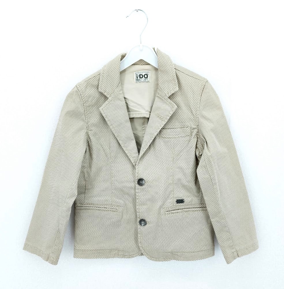 Dětské módní bavlněné sako iDO, béžové *Velikosti textil: 4 roky