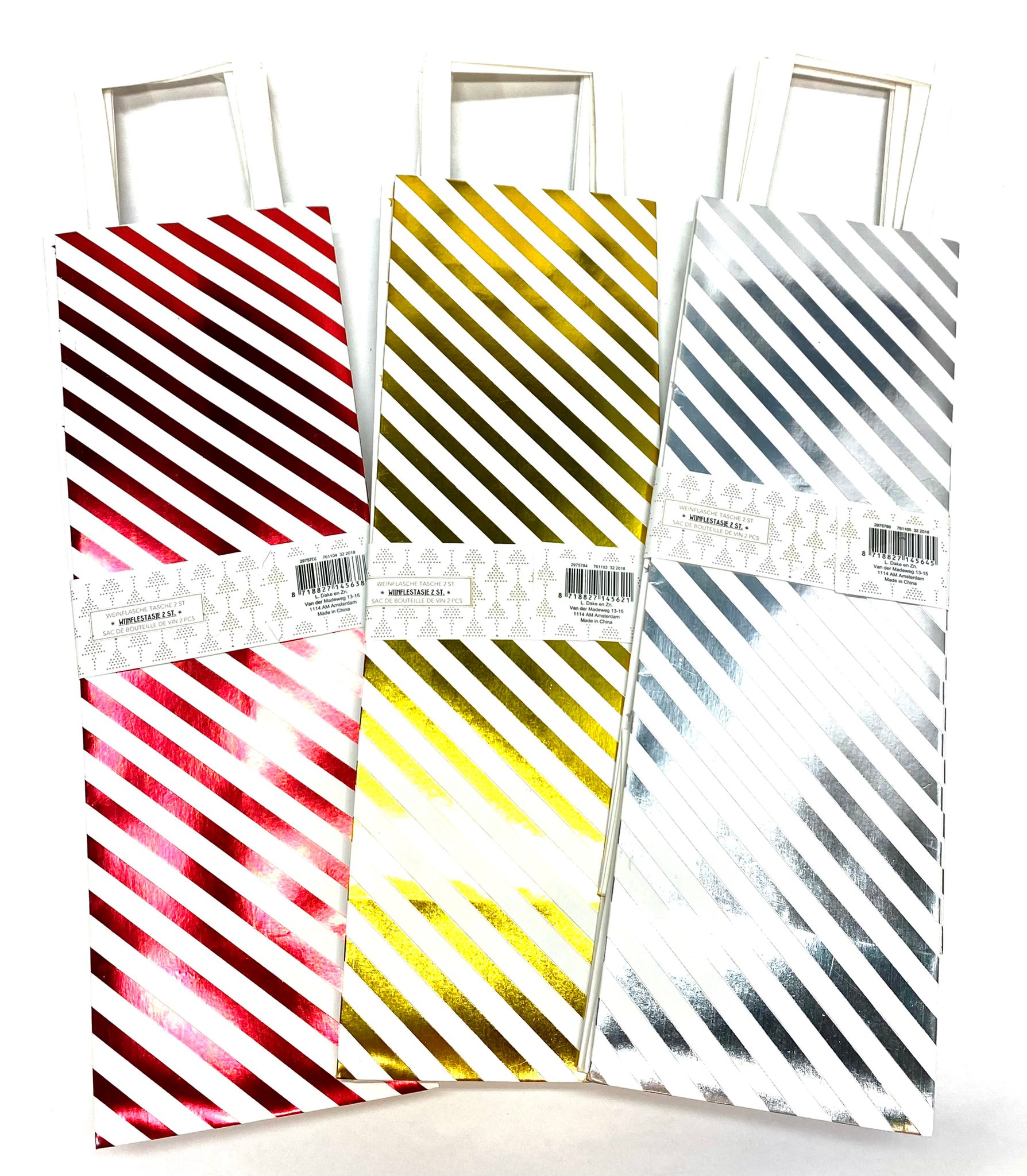 Vánoční taška na víno, 2ks