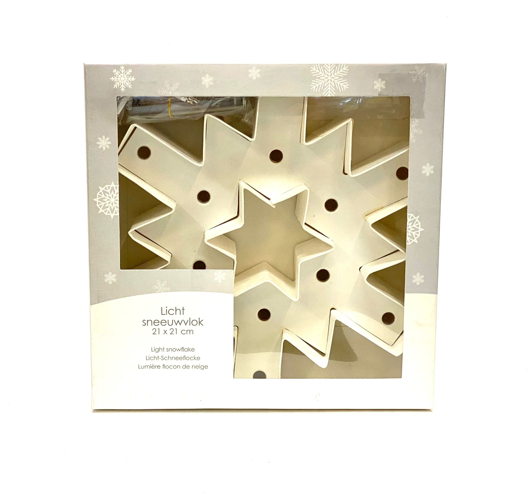 Vánoční LED světelná dekorace dekorace motivy: vločka