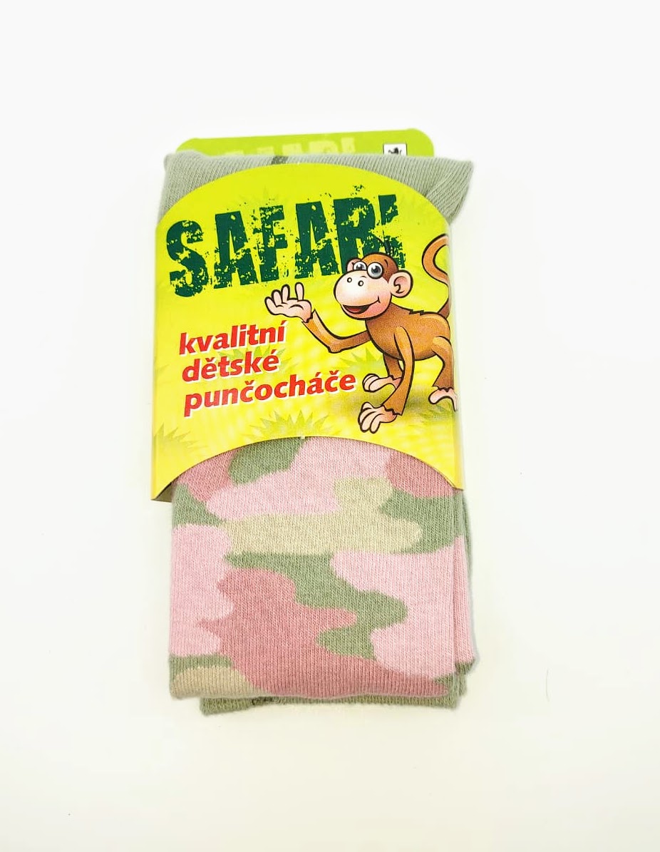 Trepon Dětské punčocháče Safari, maskáčové růžové *Velikosti textil: 74