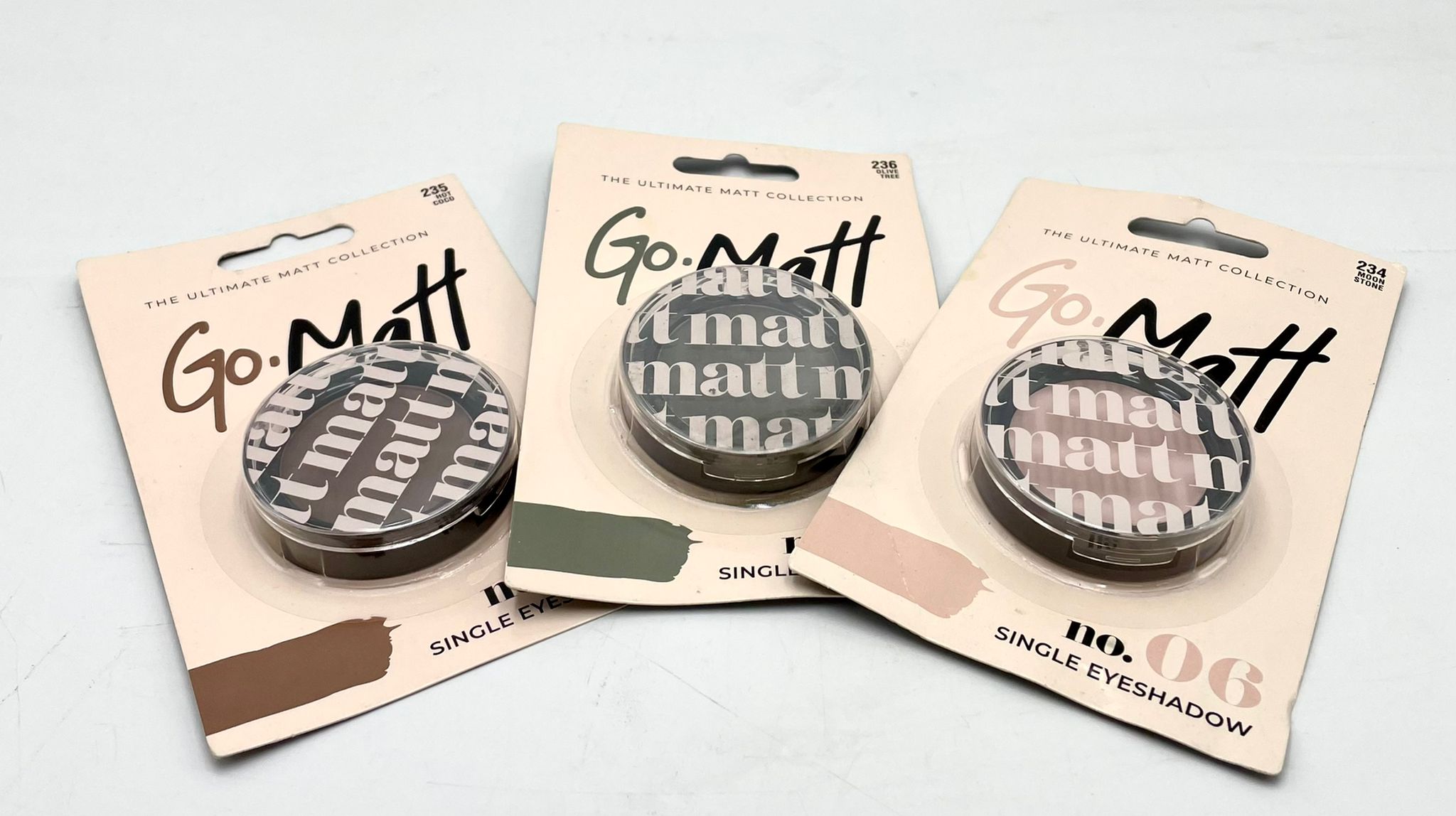 Oční stíny Go matt 2,8g Základní barvy: Hot coco 235