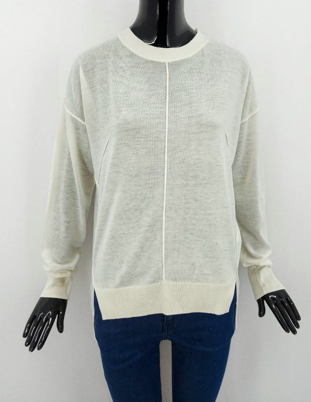 Sweewe Dámský svetr se stojáčkem  Sweewë, bílý *Velikosti textil: M