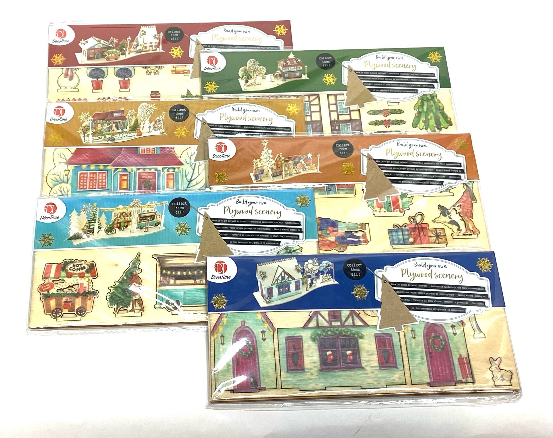 Deco time Dřevěná vánoční scéna DecoTime