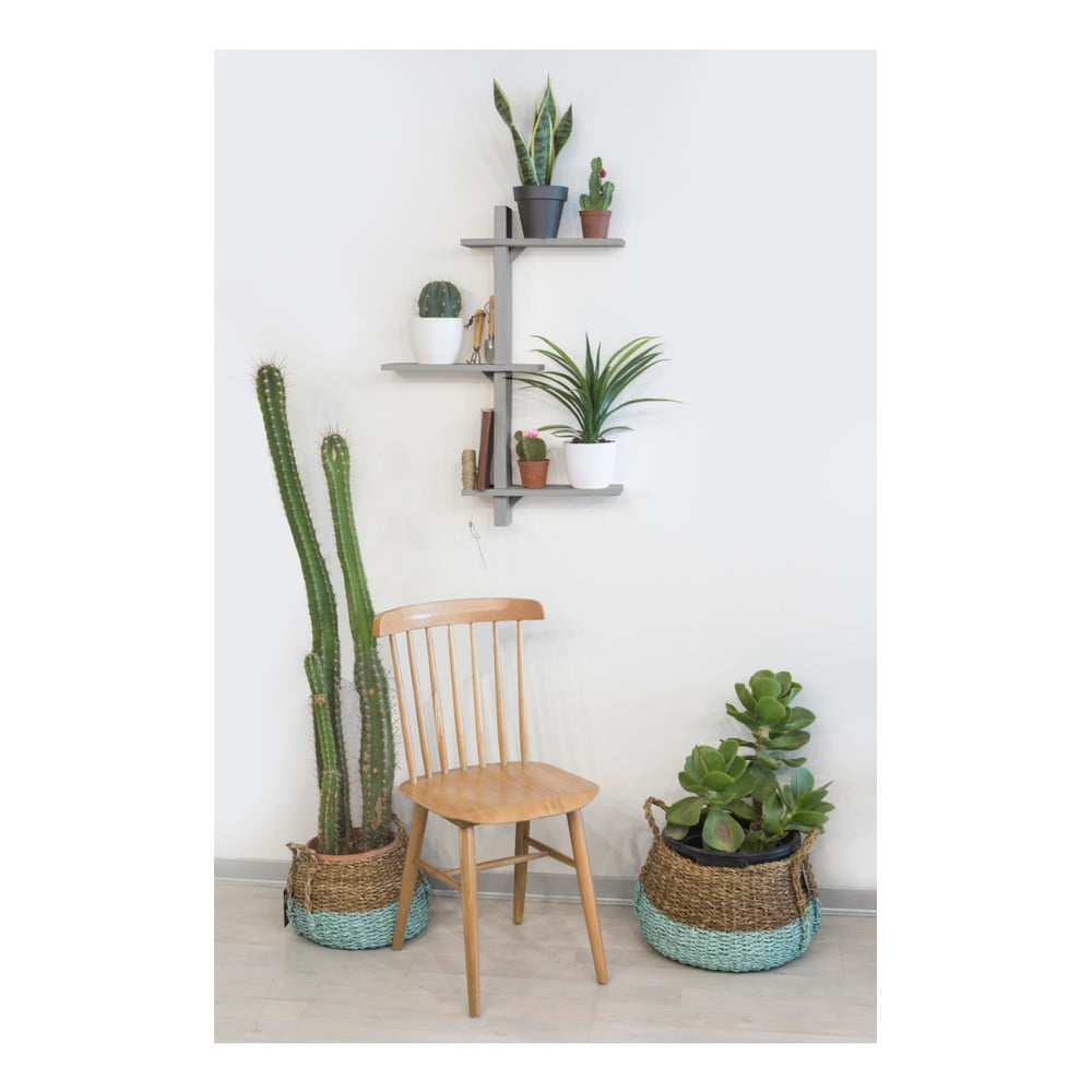 Police z jedlového dřeva na květiny Really Nice Things Gris