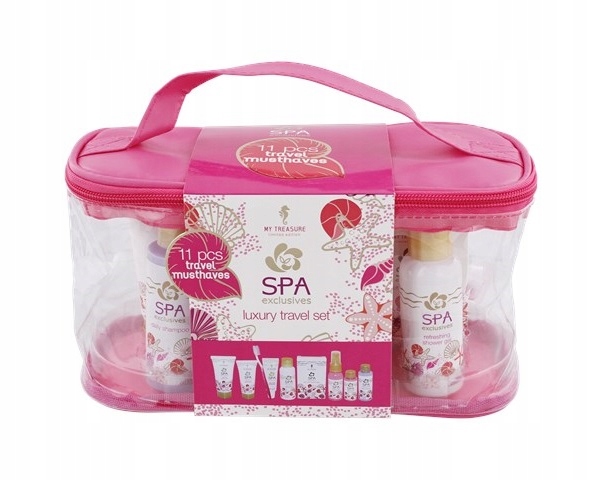 Luxusní cestovní sada kosmetiky SPA exclusives 11ks