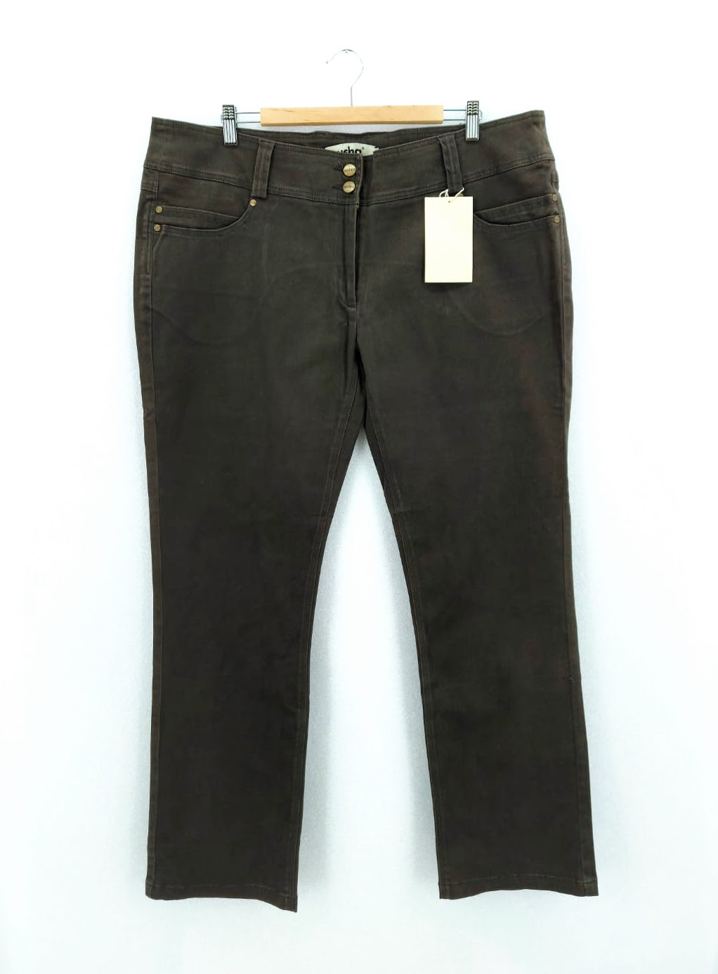 Dámské džínové kalhoty USHA, hnědé *Velikosti textil: L