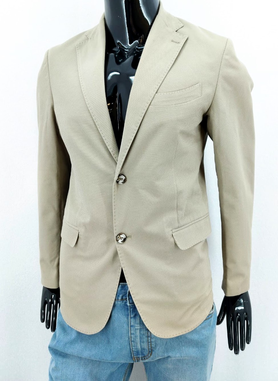 Pánské luxusní sako Carnet de Vol, béžové *Velikosti textil: 50