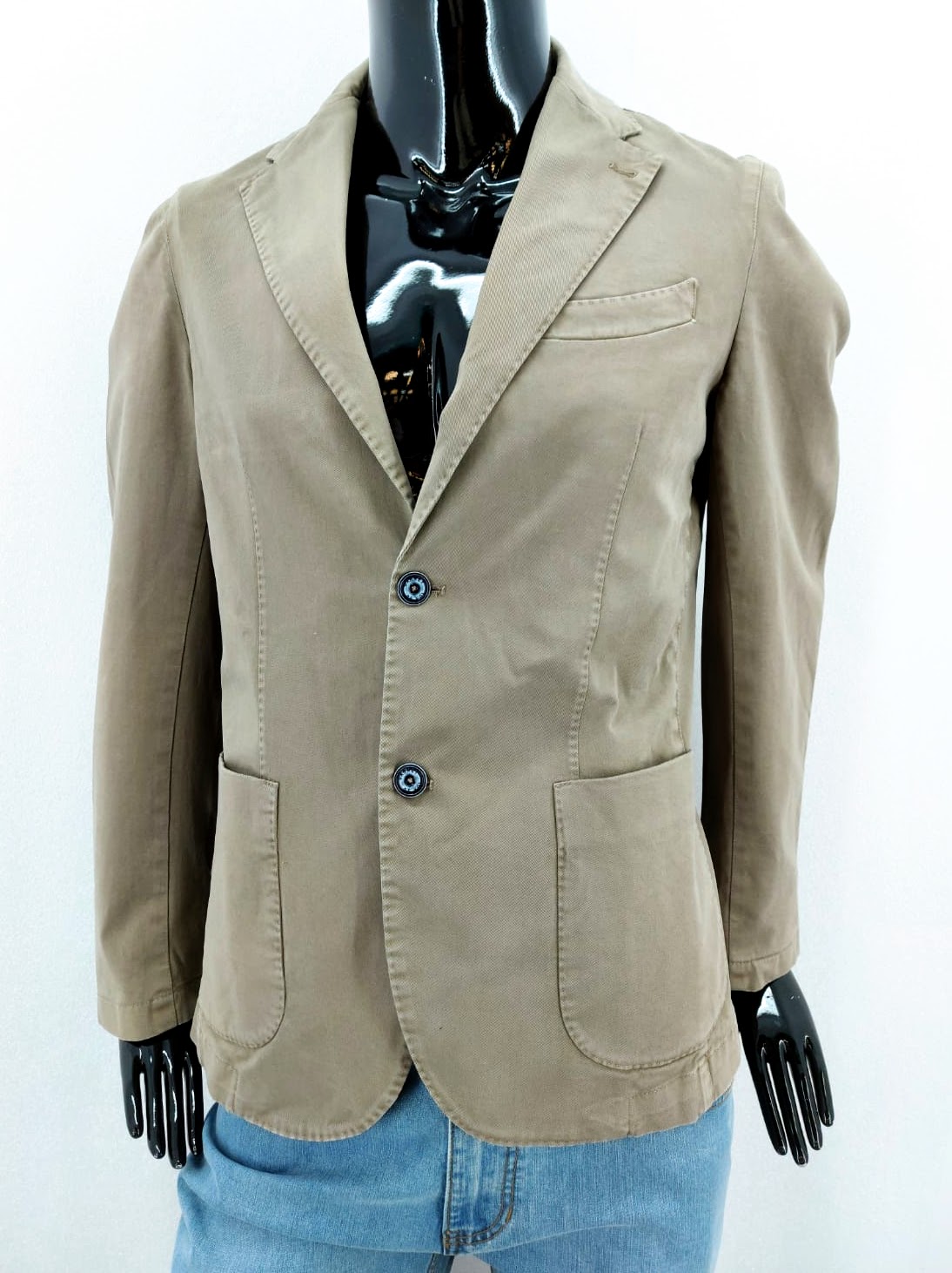 Pánské džínové sako Carnet de Vol, béžové *Velikosti textil: 50