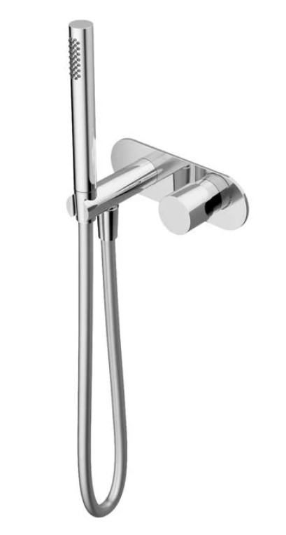 Hotbath Buddy/Laddy B070 vestavný uzavírací ventil se sprchovou hadicí a ruční sprchou chrom - rozbaleno