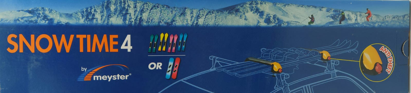 Meyster Univerzální auto nosič na lyže a snowboardy Snow Time 4