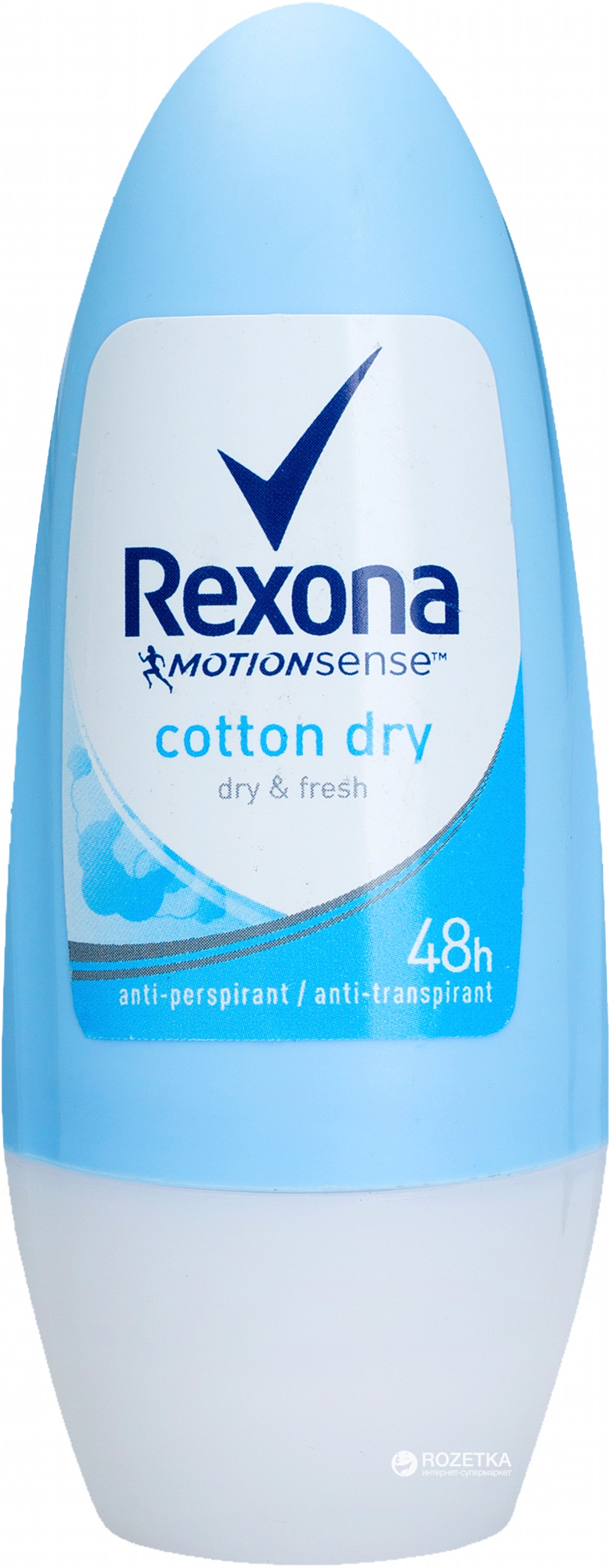REXONA Dámský deodorant "Cotton Dry" Roll-on - 50 ml