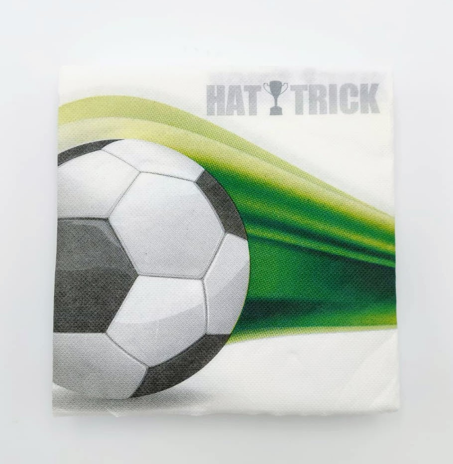 Hattrick fotbalové party ubrousky 33x33 cm, 20 ks