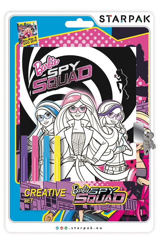 Mattel Kreativní sada Barbie Spy Squad s diářem 178 x 127 mm  a popisovači