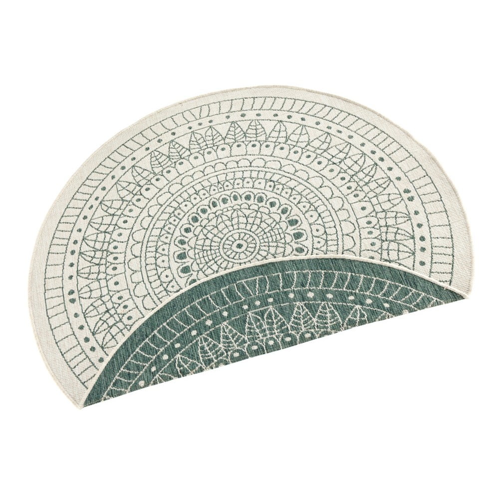 Zelený venkovní koberec Bougari Porto, ø 200 cm