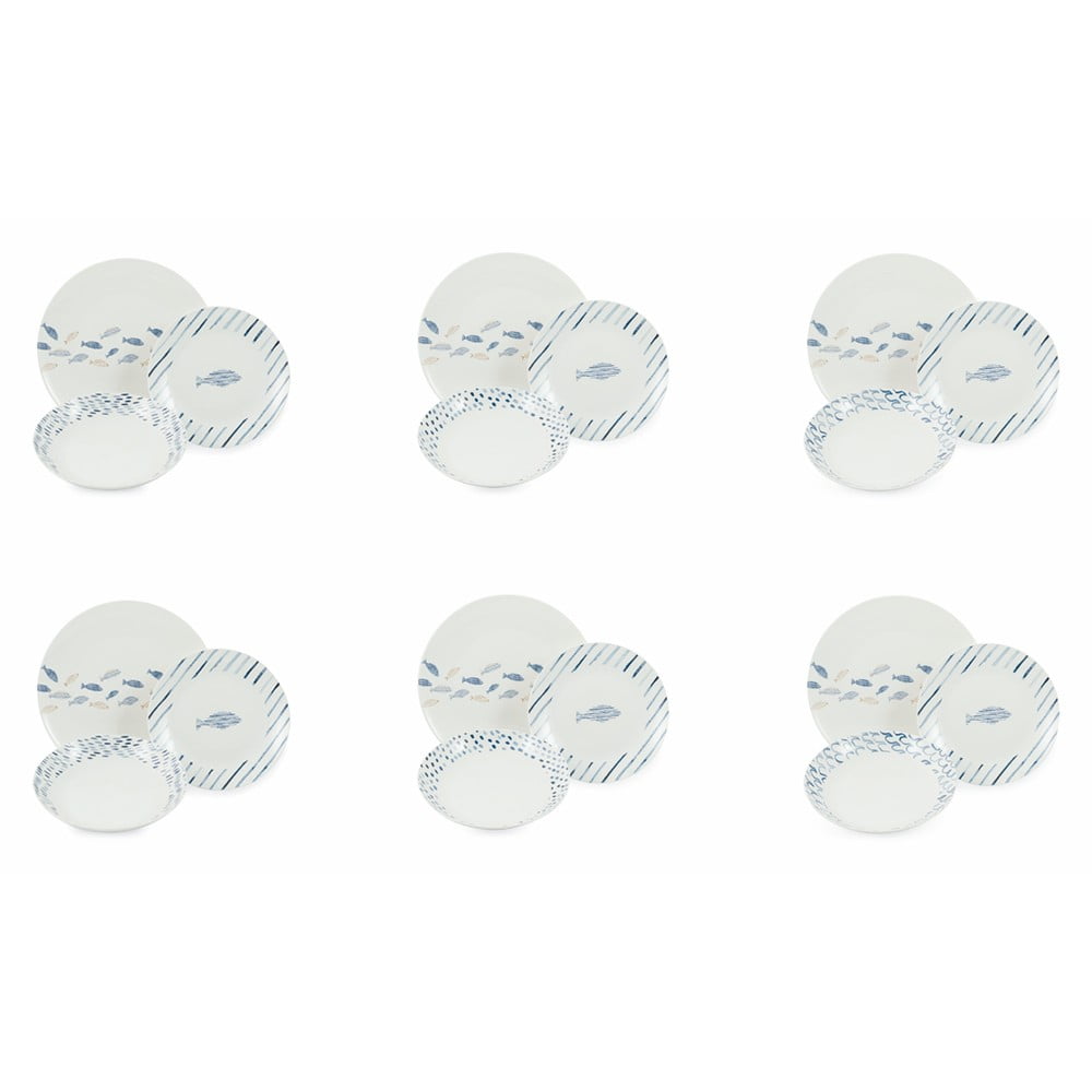 18dílná sada nádobí z porcelánu Villa d'Este Maratea