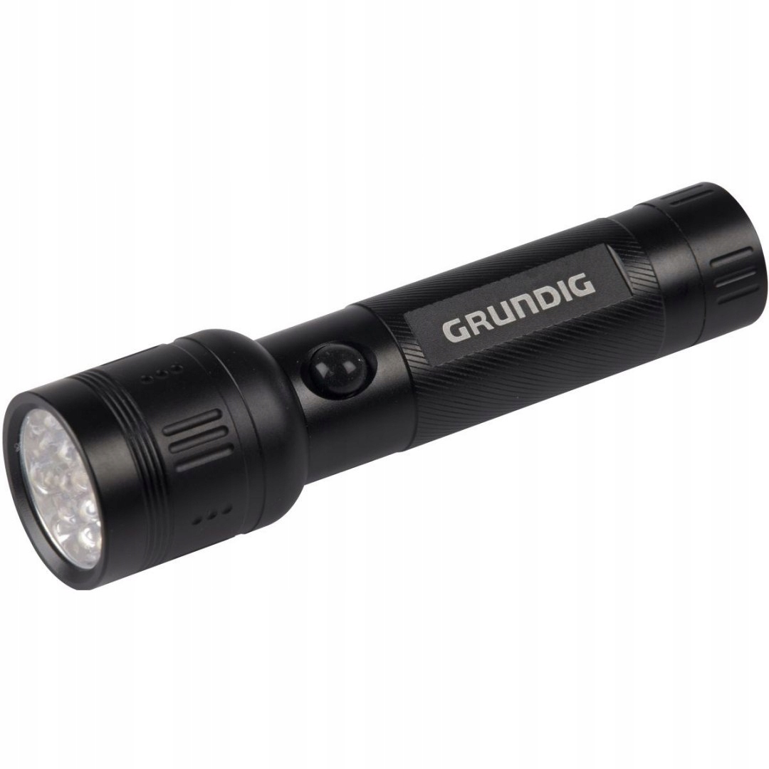 Grundig hliníková svítilna 17 LED, 14 cm