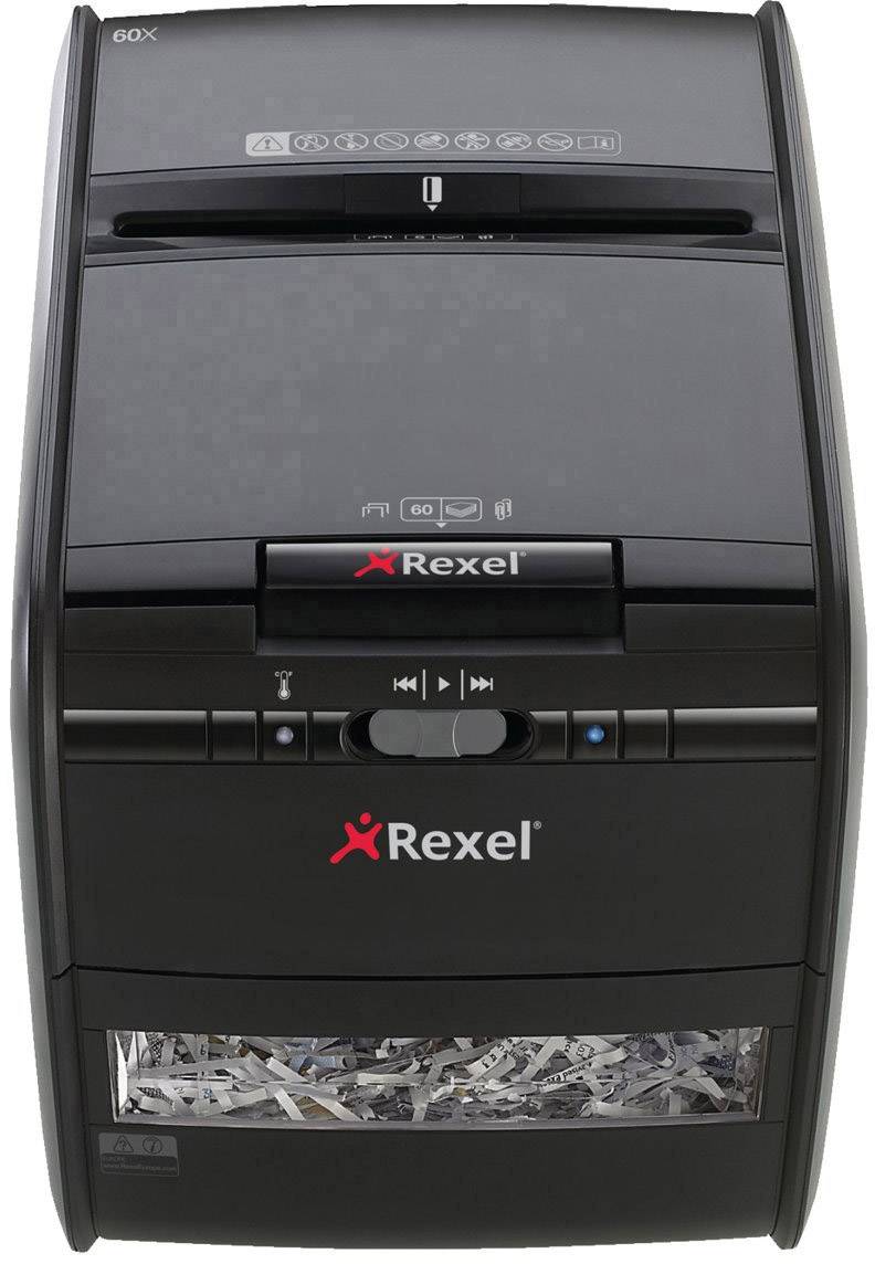 Skartovačka s křížovým řezem Rexel Auto+ 60X Černá - lehce použité
