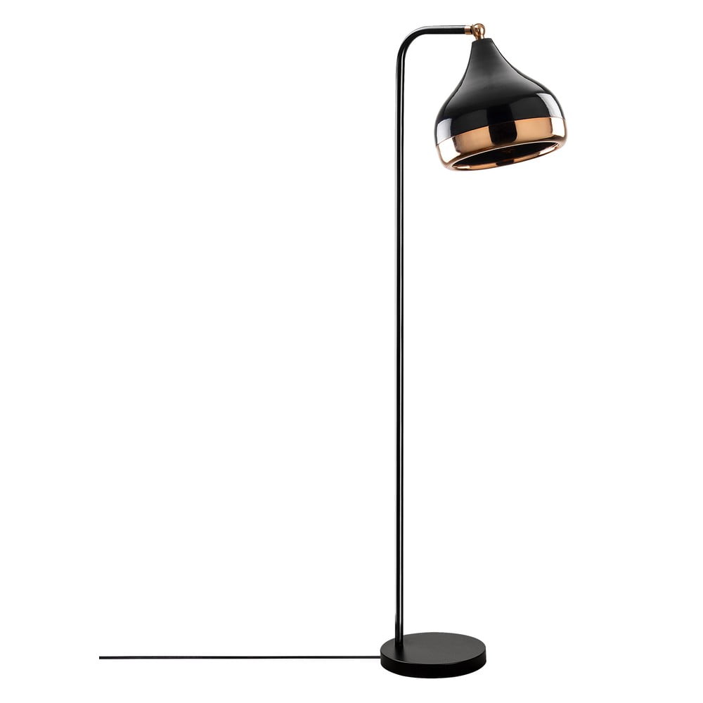 Stojací lampa v černo-měděné barvě Opviq lights Yildo