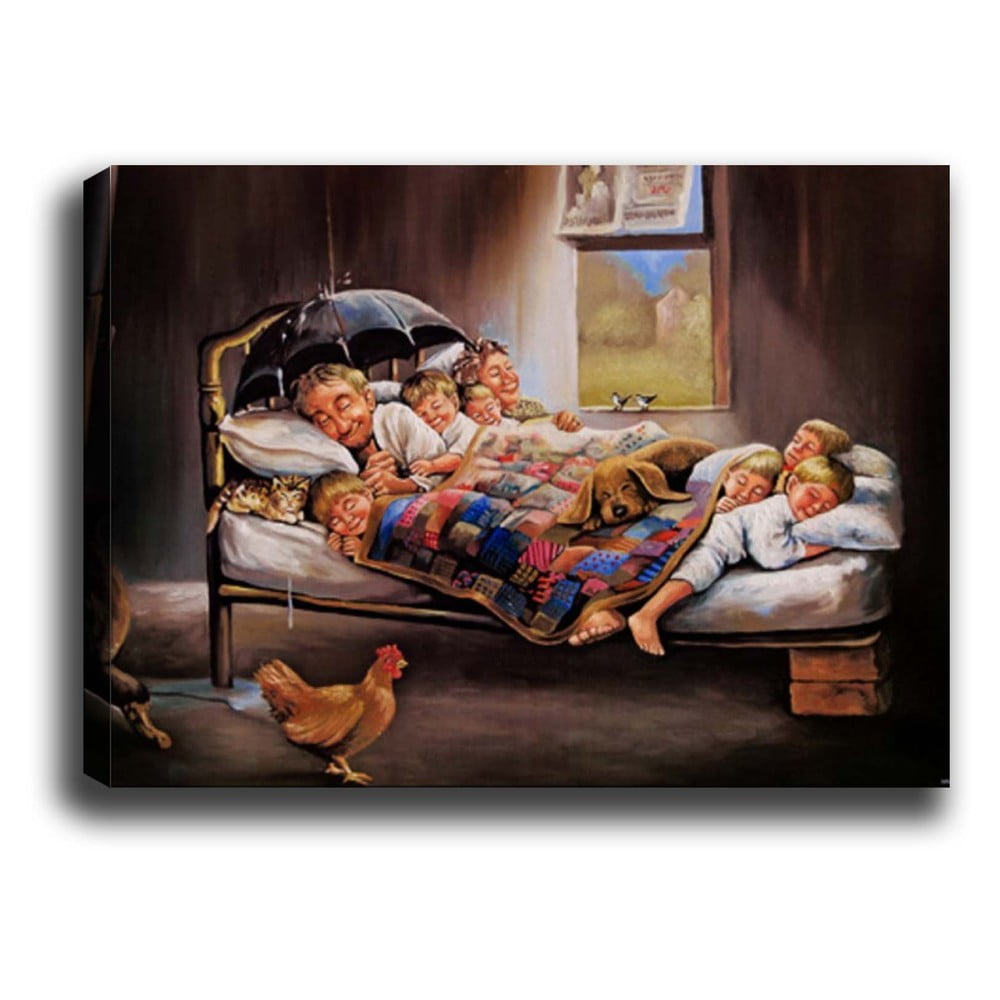 Obraz Tablo Center Happy Family, 70 x 50 cm - rozbaleno