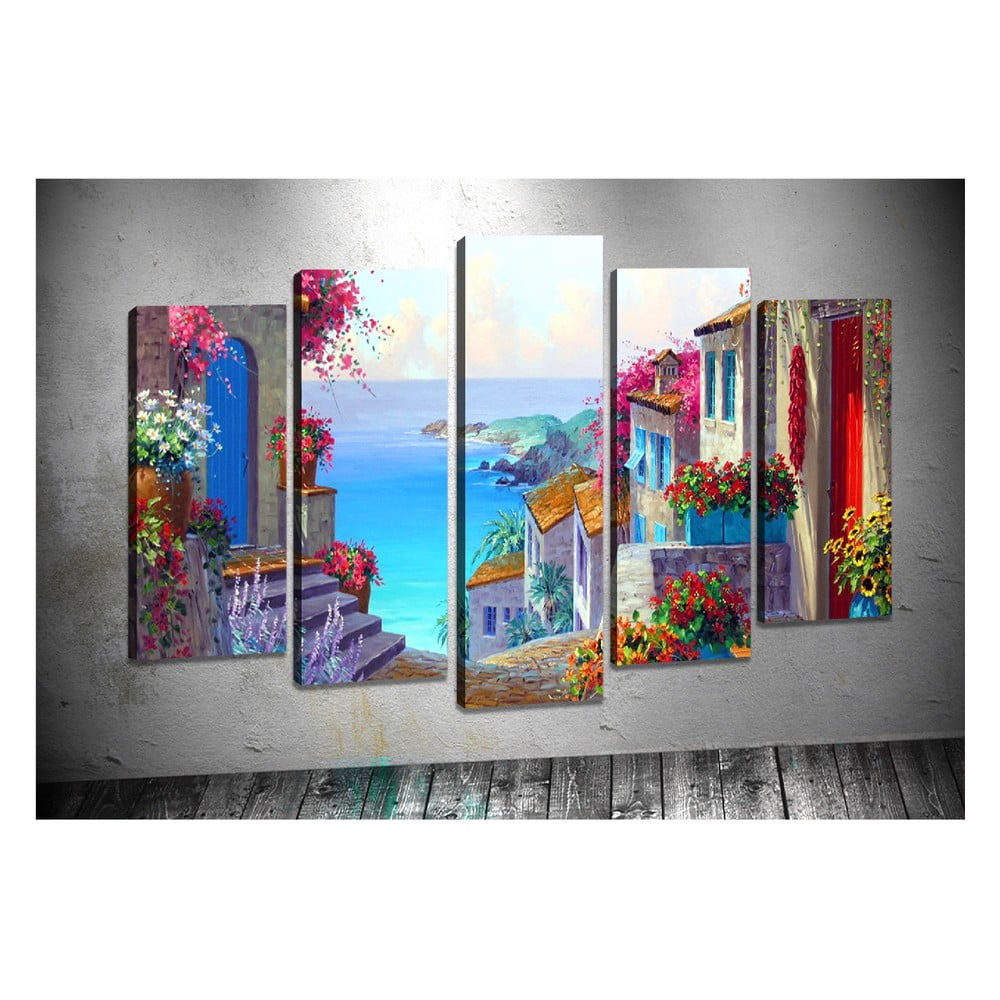 Sada 5 obrazů Tablo Center Dolce Vita - rozbaleno