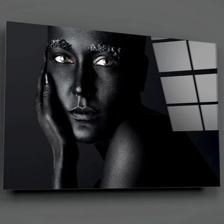 Insigne Skleněný obraz Woman portrait, 72 x 46 cm - rozbaleno