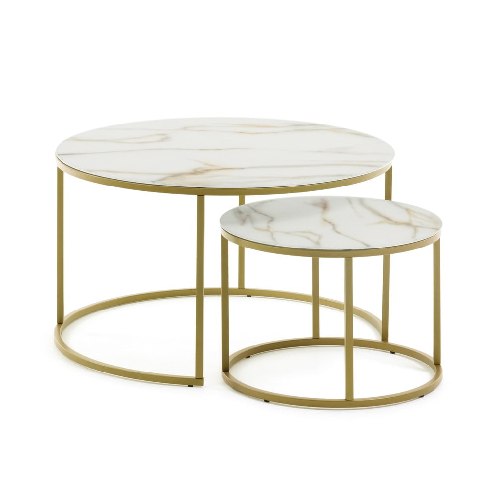 Sada 2 konferenčních stolků La Forma Leonor - kosmetická vada