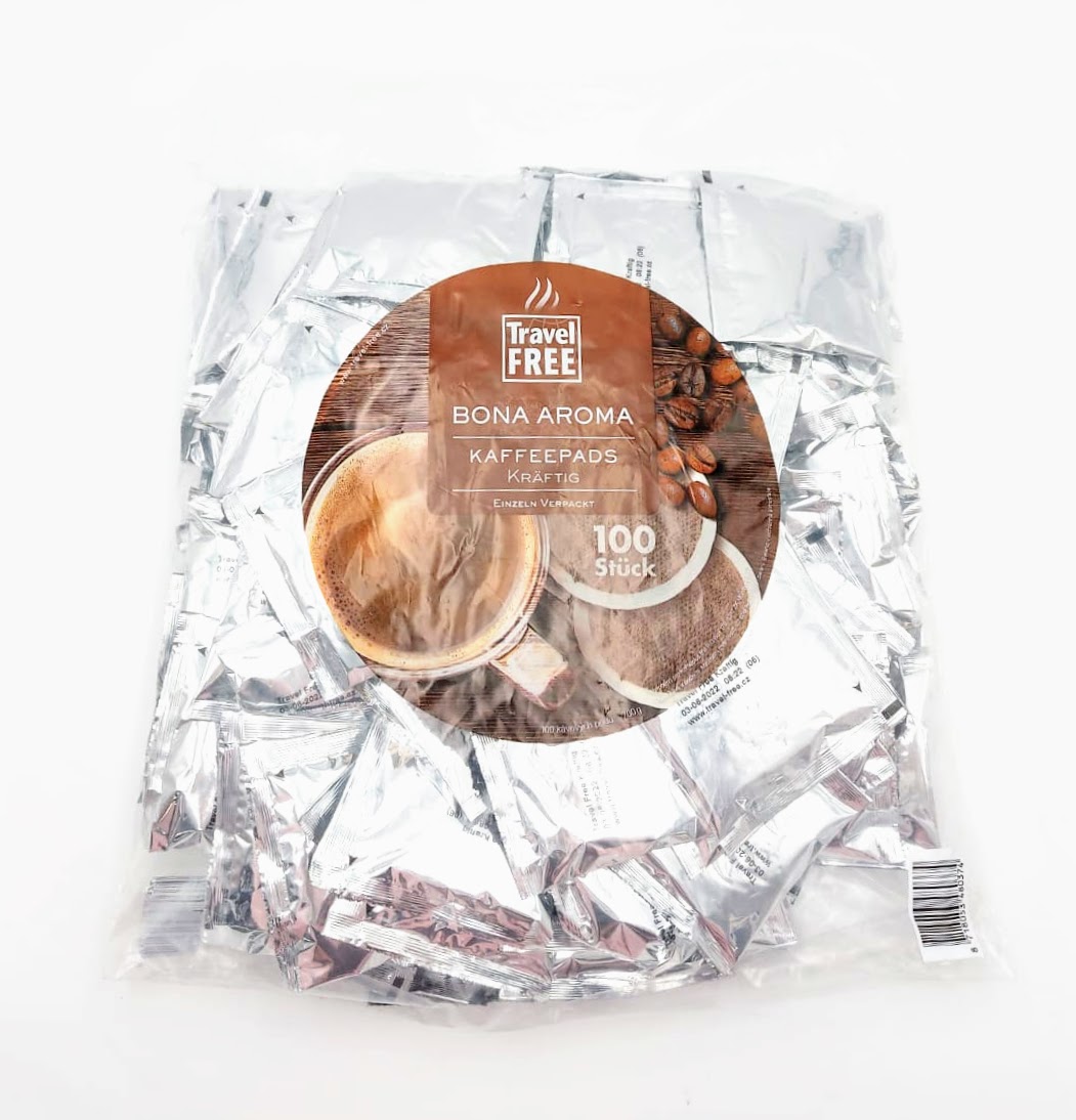 Travel Free Kávové pody Bona Aroma Kräftig, 100 ks