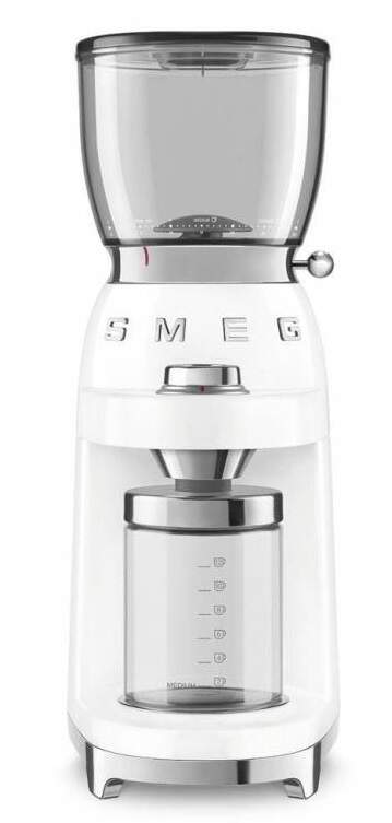 Mlýnek na kávu Smeg CGF01WHEU 50's Retro Style - lehce použité