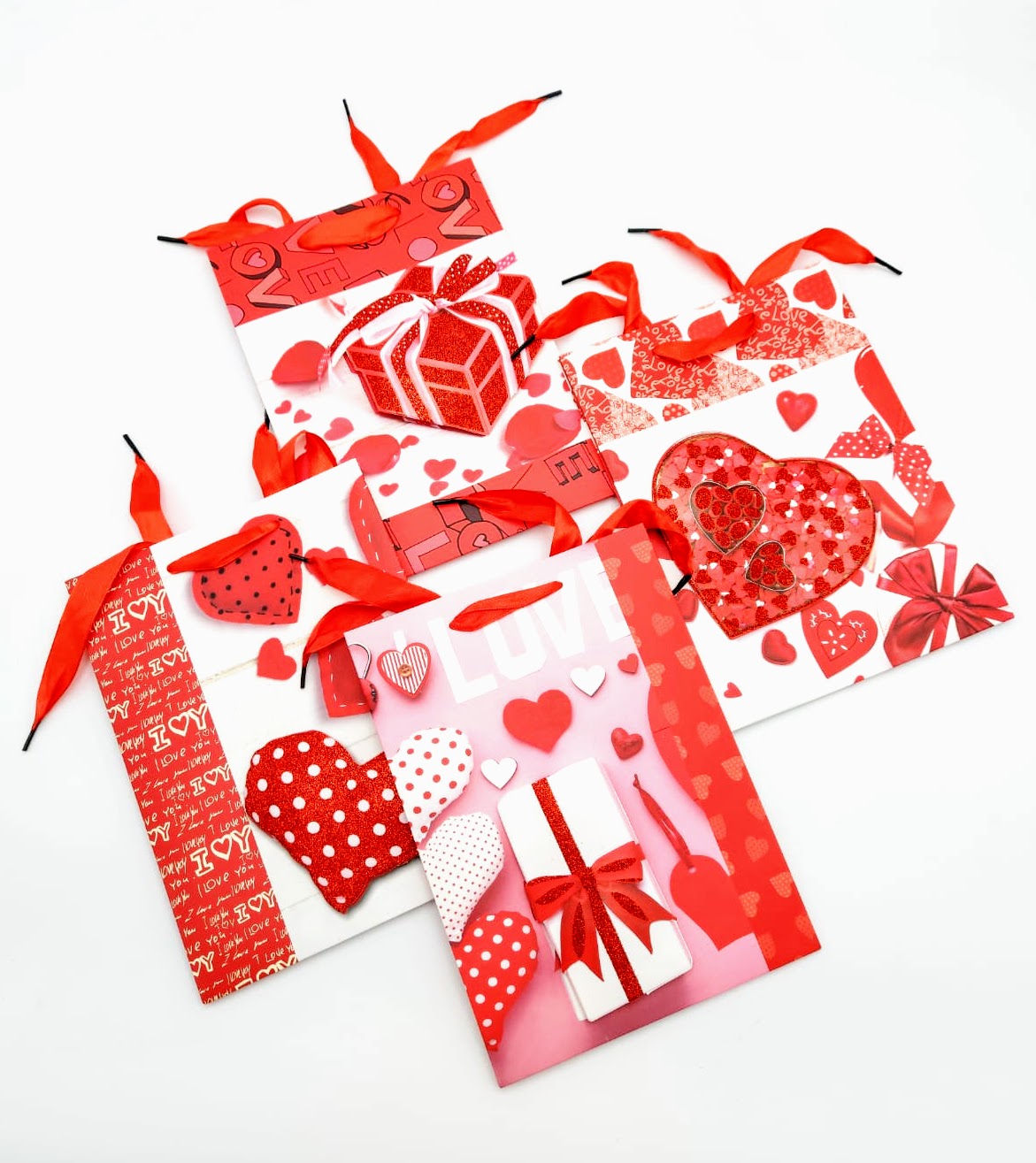 Dárková valentýnská taštička  24x17x8 cm, náhodný výběr motivu