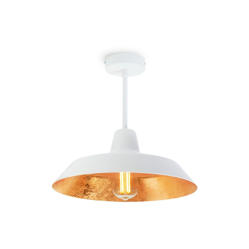 Stropní svítidlo v bílé a zlaté barvě Bulb Attack Cinco Basic - rozbaleno