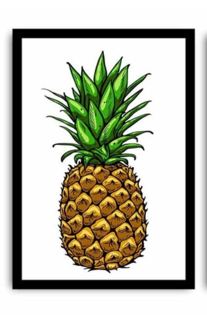Alpha Wall Obraz Pineapple, 39 x 50 cm - rozbaleno