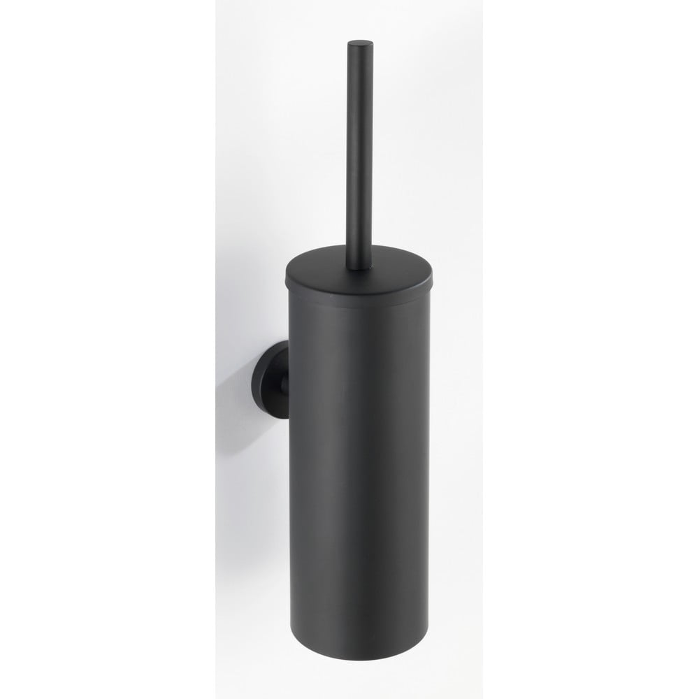 Nerezový toaletní kartáč Wenko Bosio Black Closed Form - rozbaleno, kosmetická vada