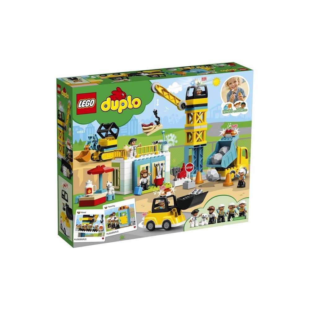 LEGO DUPLO 10933 Stavba s věžovým jeřábem - rozbaleno