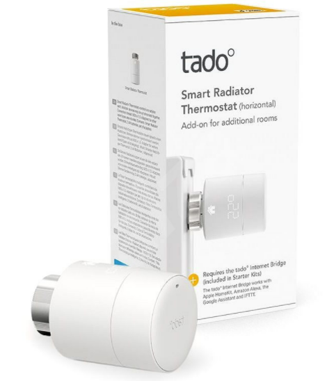 Tado Smart Radiator Thermostat s vodorovnou instalací - lehce použité