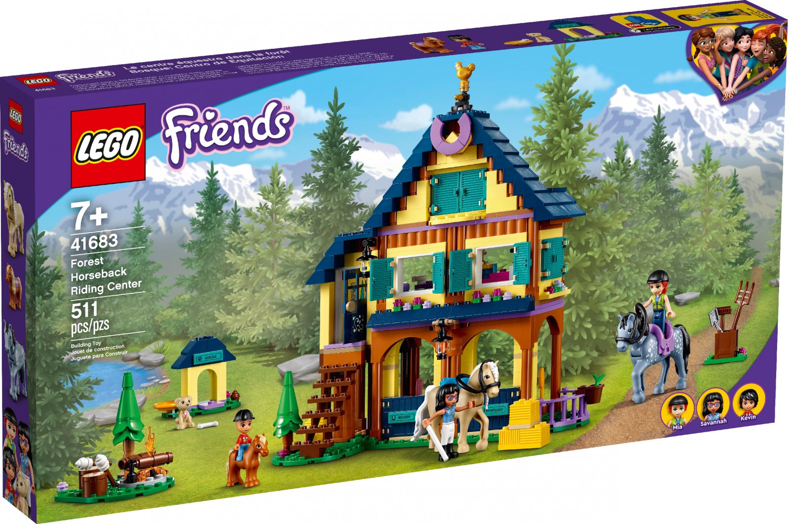 LEGO Friends 41683 Lesní jezdecké středisko - rozbaleno