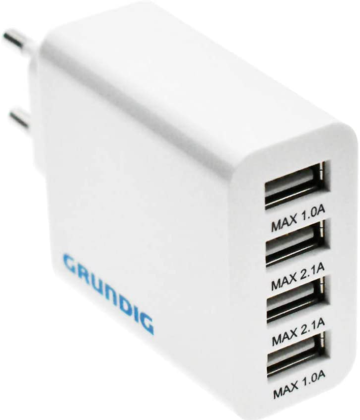 Adaptér Grundig 4xUSB, 4,5A