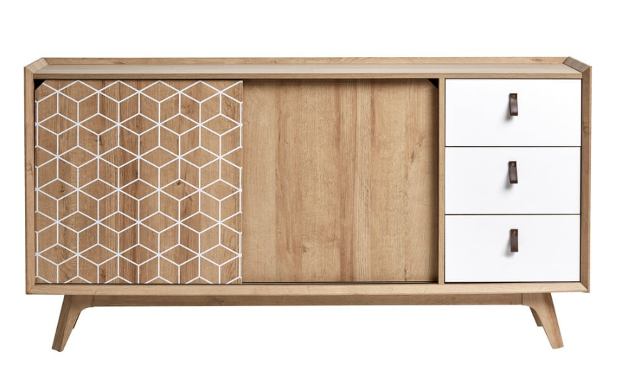 Hnědo-bílá komoda Marckeric Java