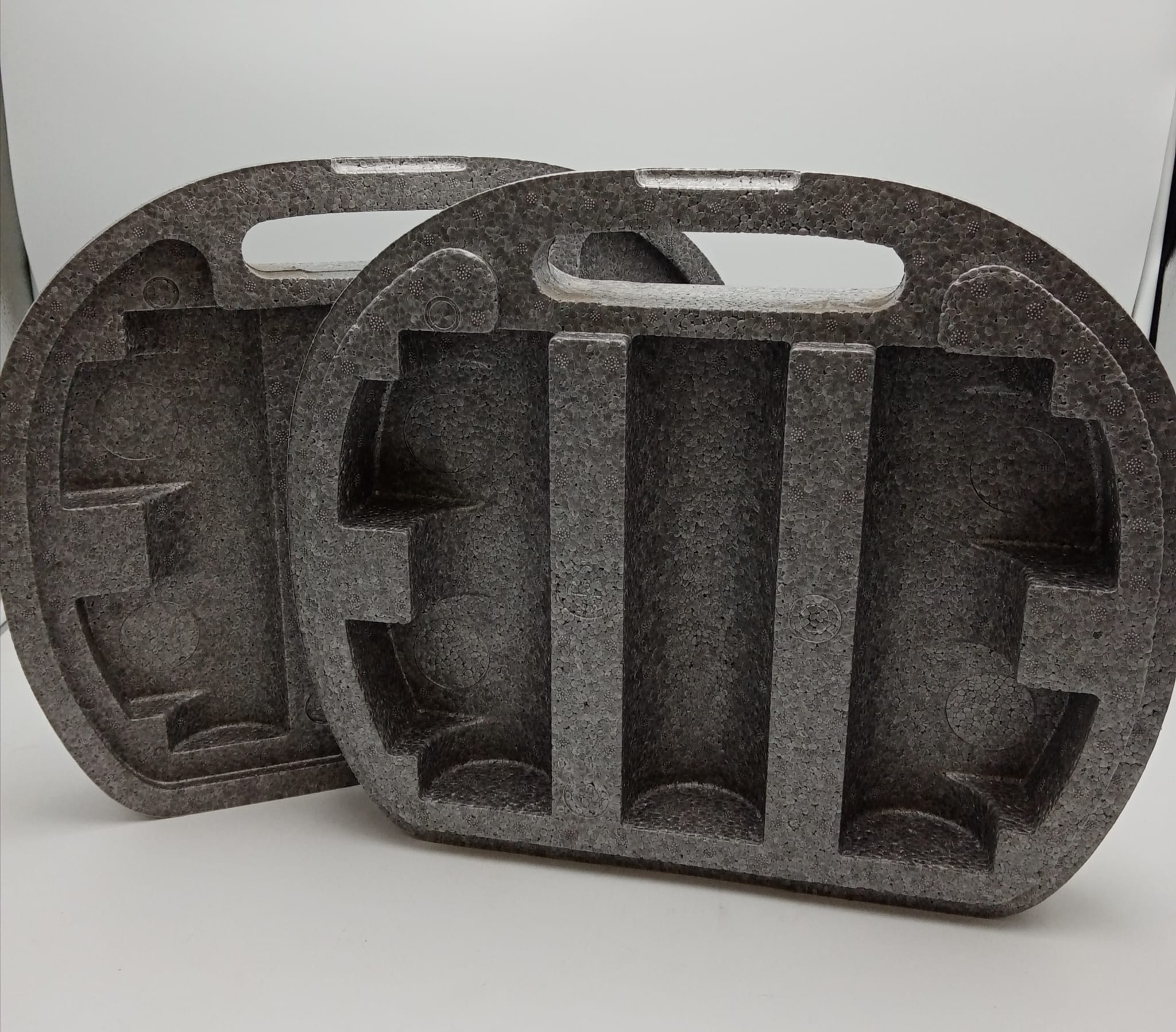 Multifunkční polystyrenový box na 3 nápojové láhve